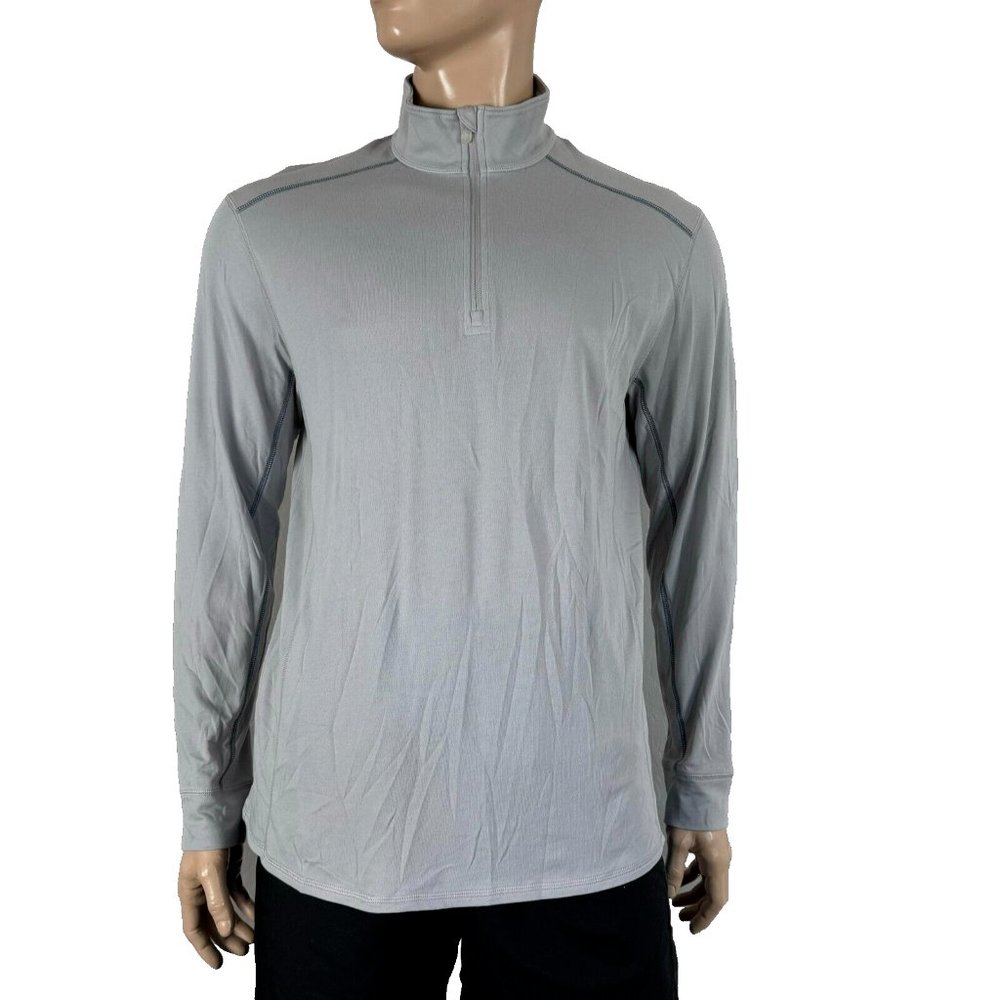 Tommy Bahama Via Del Sands Half-Zip Sweatshirt Size M in Light Grey